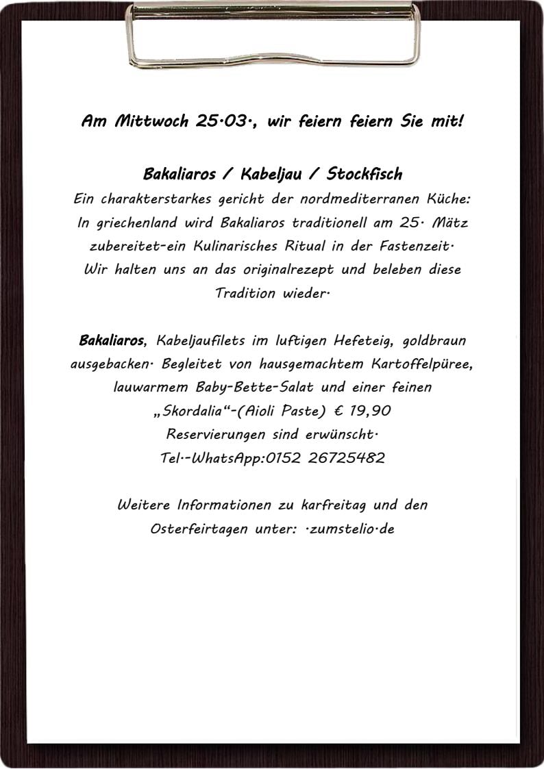 Jeden Donnerstag ist Fischtag